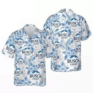 Tropical Flower Print Shirt – Light Beer-Inspired Hawaiian Vibes